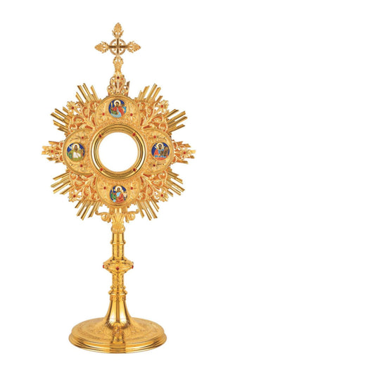 Traditional Monstrance with the Four Evangelists Made in Poland 434