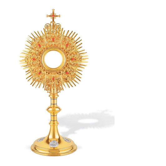 Traditional Monstrance with medallions of the Four Evangelists at the base 456