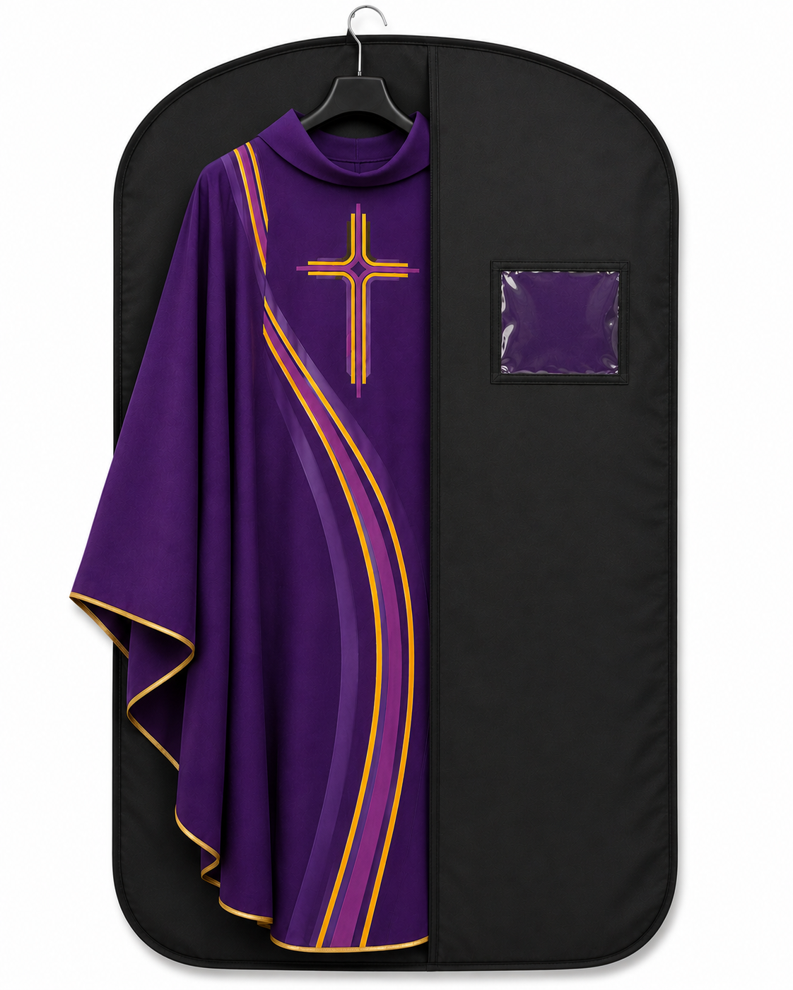 Vestment black garment bag  for travel and protection 