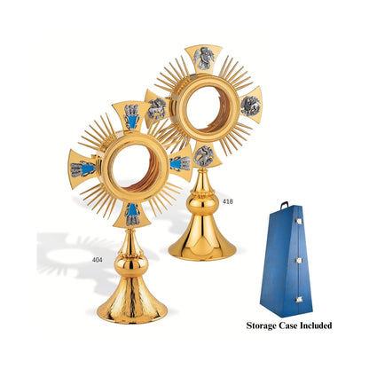 Contemporary Monstrance with four evangelist Made n Poland and sold by The Clergy Store
